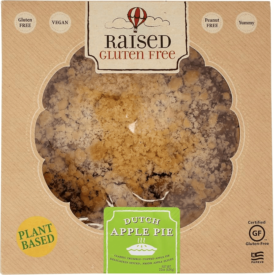 Raised Gluten Free Vegan Dutch Apple Pie